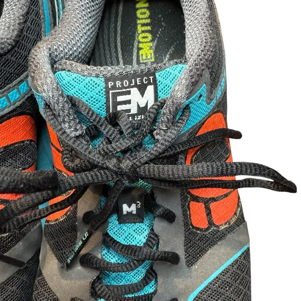 Pearl Izumi EM Road M3 Shoes Mens Size 8.5 Gray Blue Orange‎ Running Sneakers